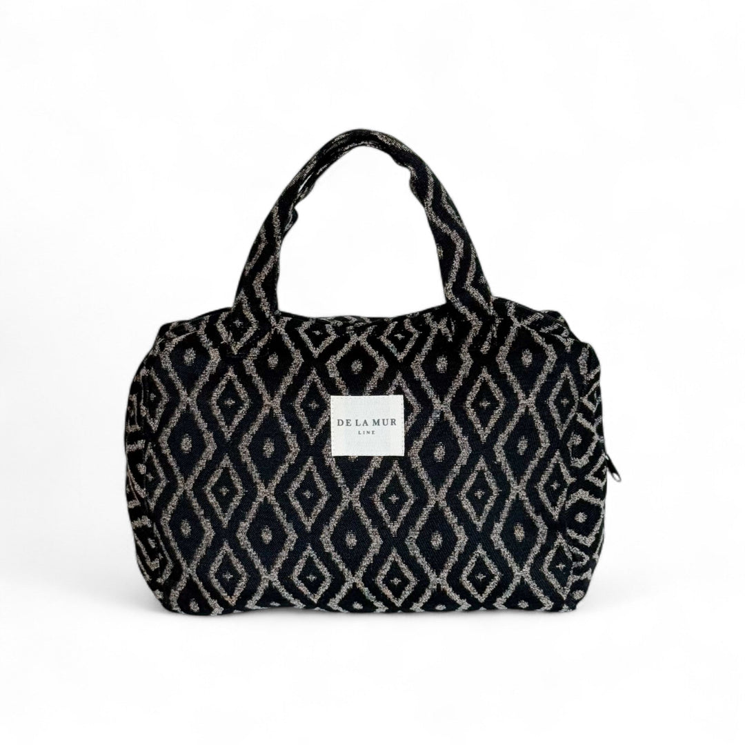 Trousse de toilette extra large avec poignées en onyx