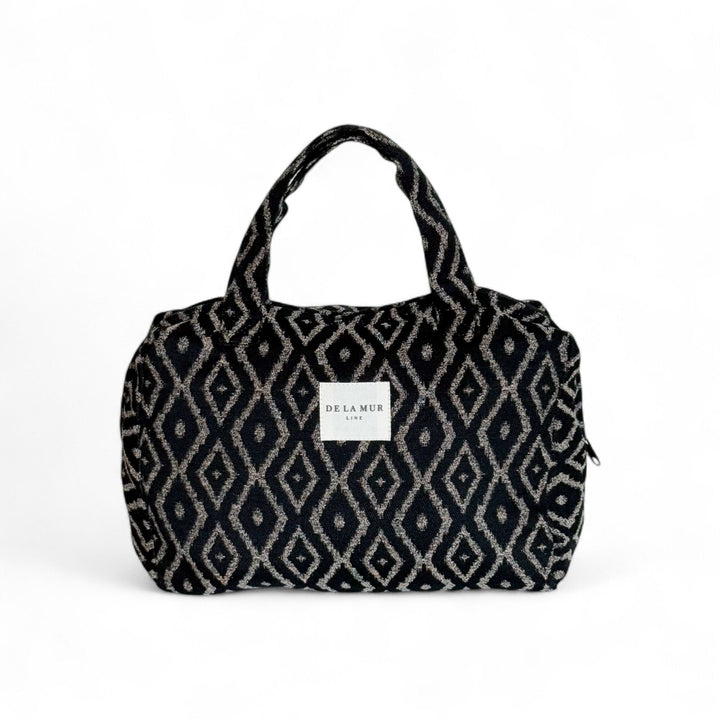 Trousse de toilette extra large avec poignées en onyx