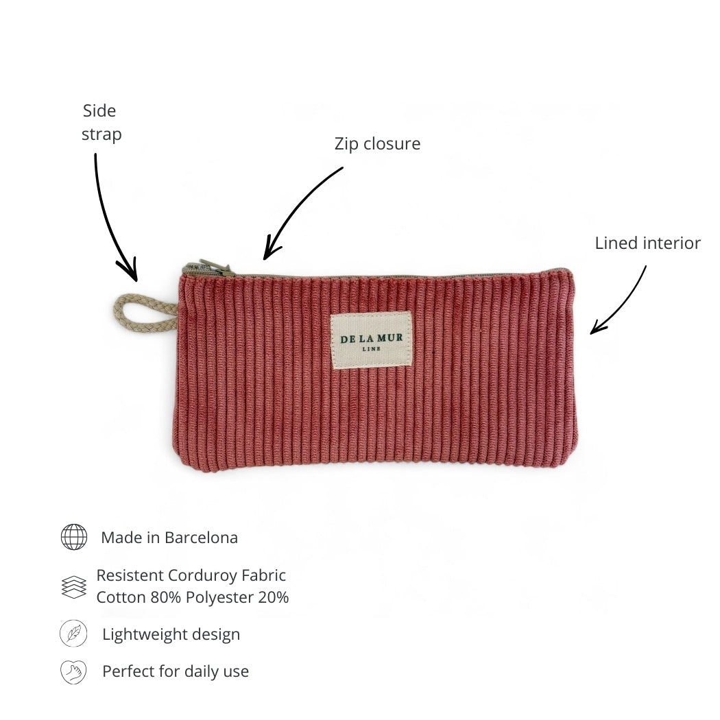 Étui à lunettes corail