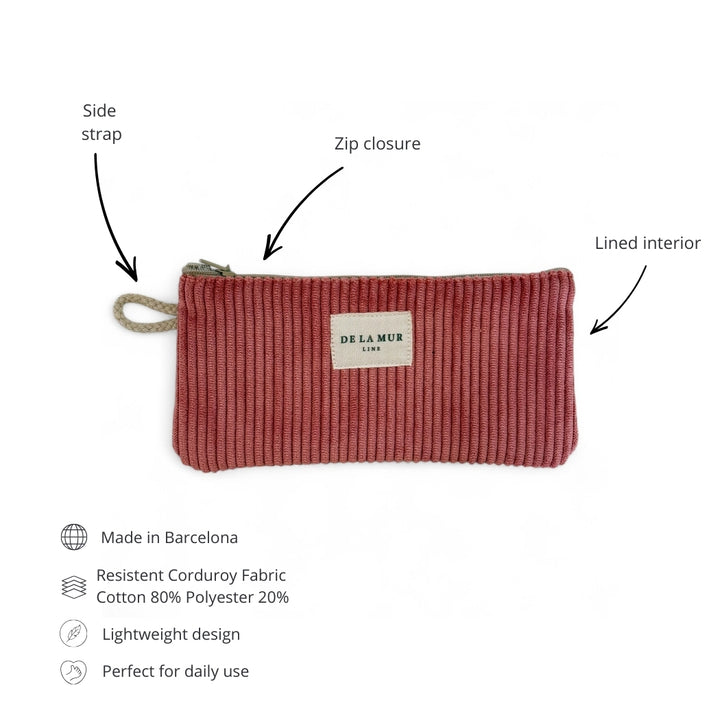 Étui à lunettes corail