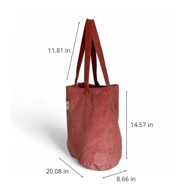 Large Tote Bag Coral