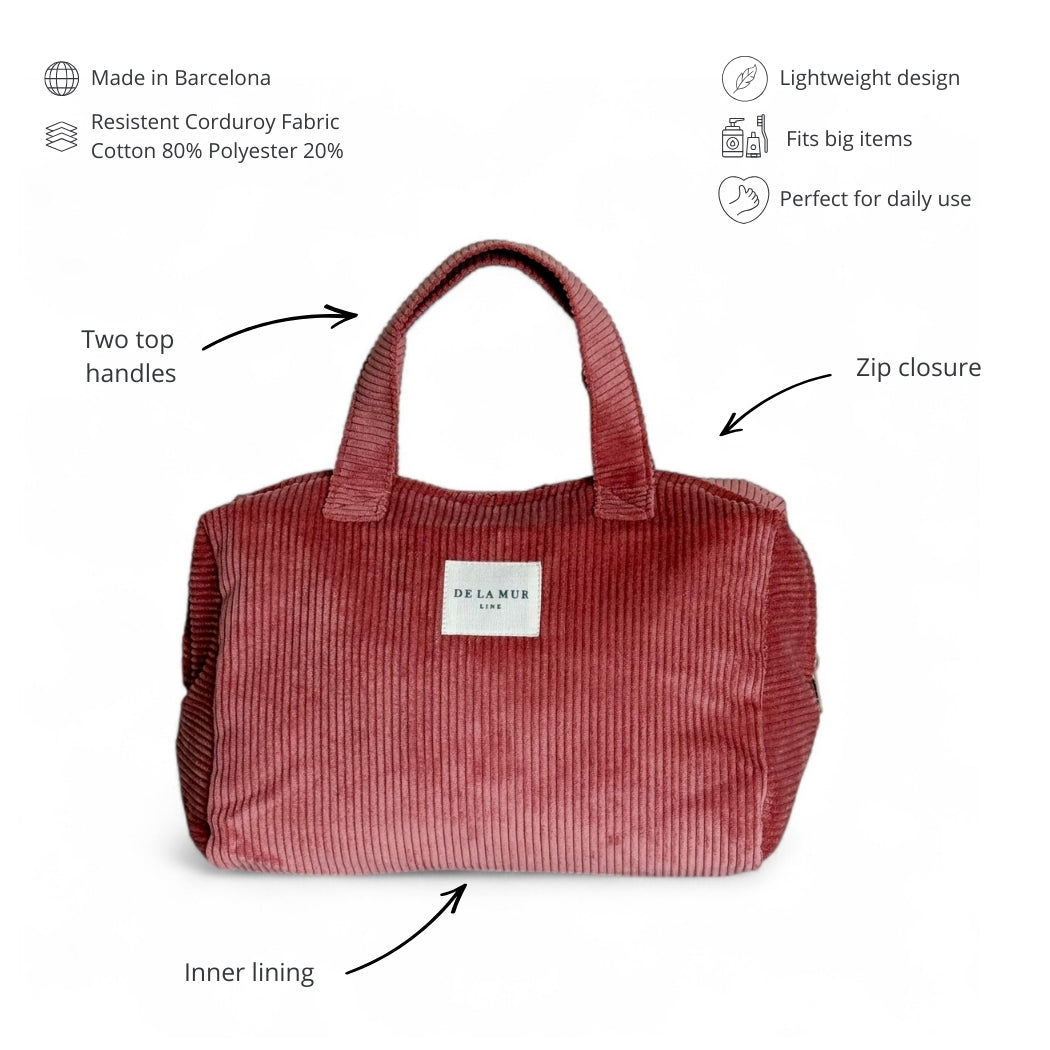 Extra Large Makeup Bag Coral