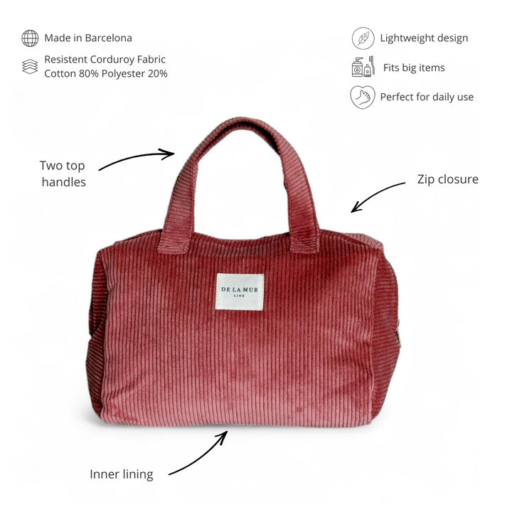 Extra Large Makeup Bag Coral