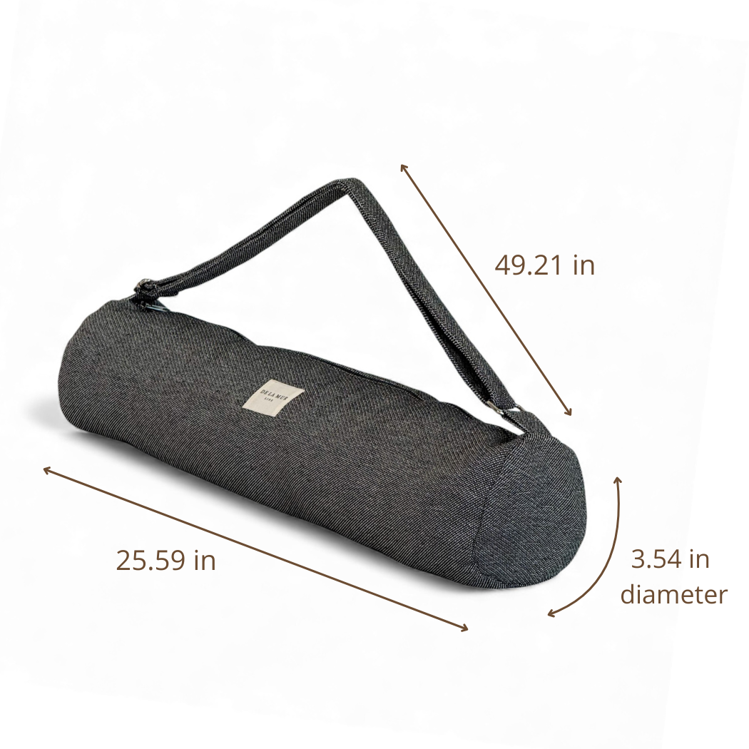 DE LA MUR Sinay yoga mat bag dimensions diagram in inches