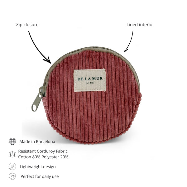 Round Coin Purse Coral