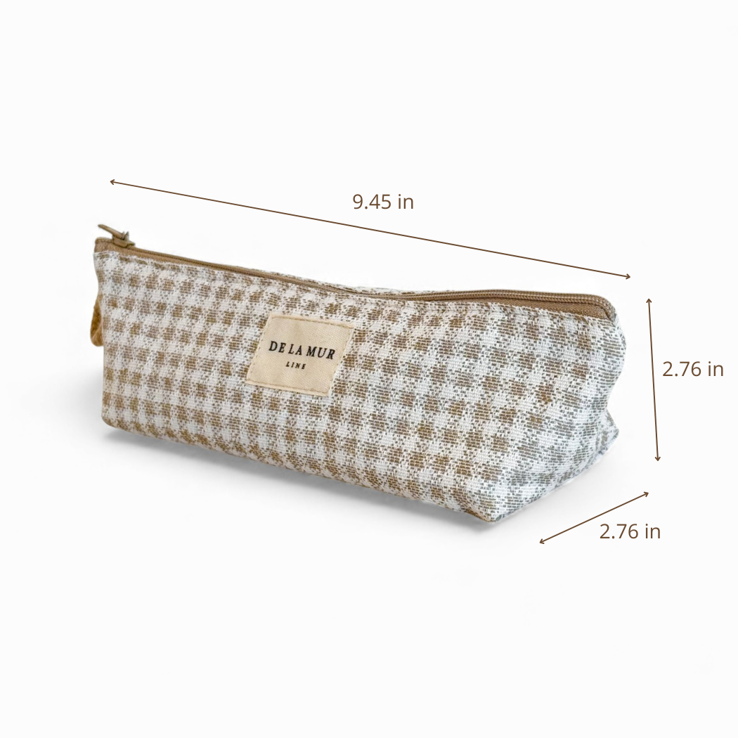 DE LA MUR Vison pencil case dimensions diagram in inches