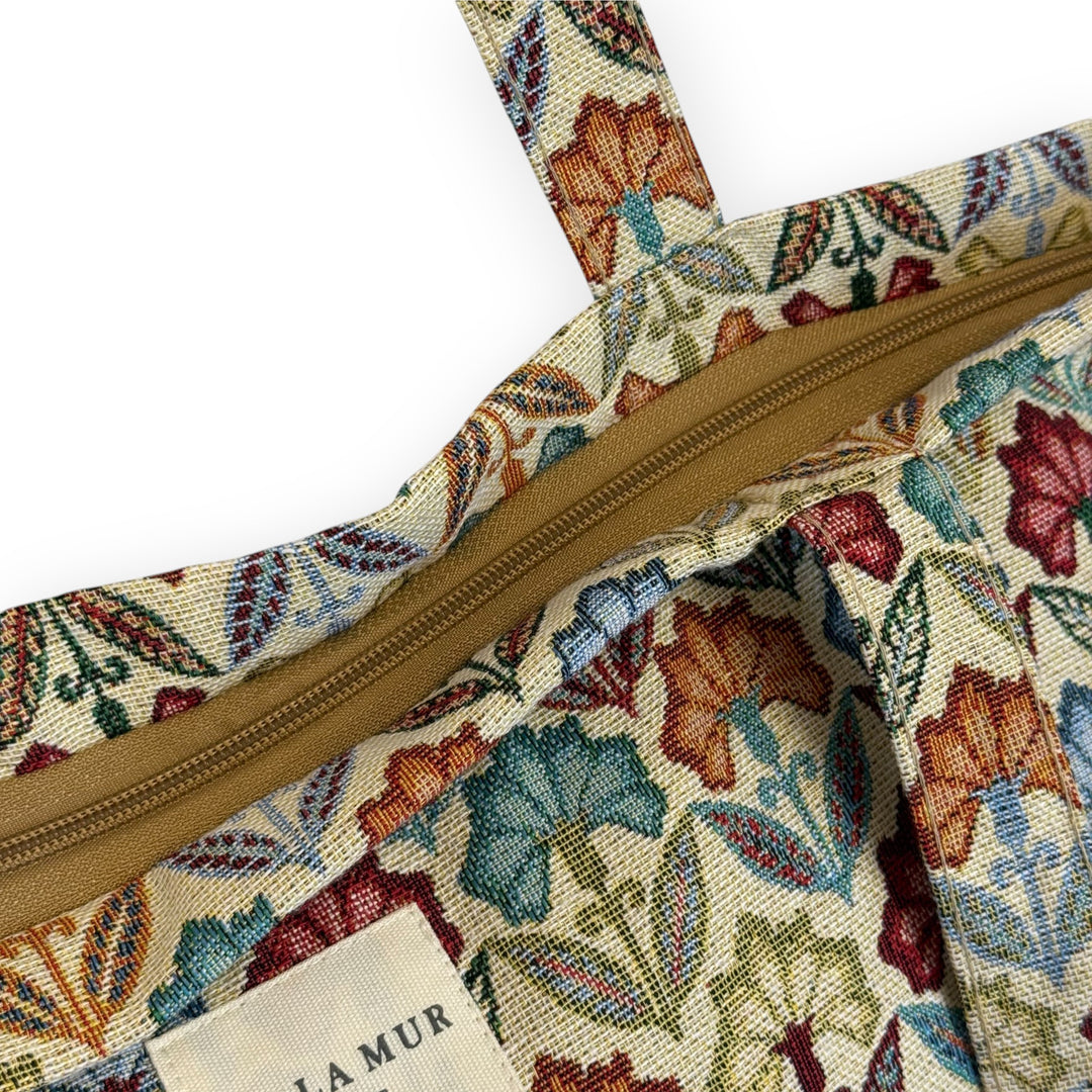 Large Zippered Bag Flora