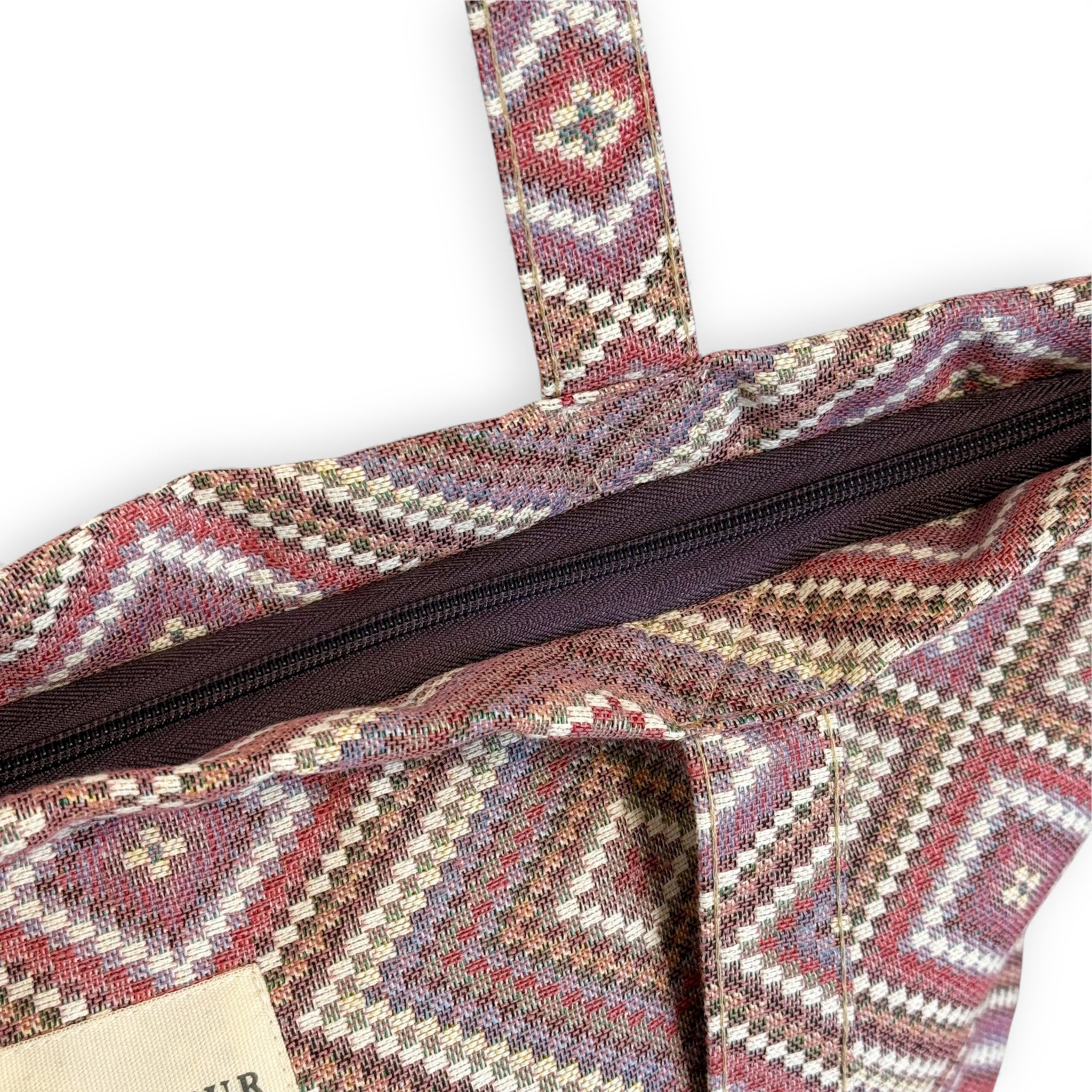 Large Zippered Bag – Pink & Lilac (Nana) | DE LA MUR – DE LA MUR