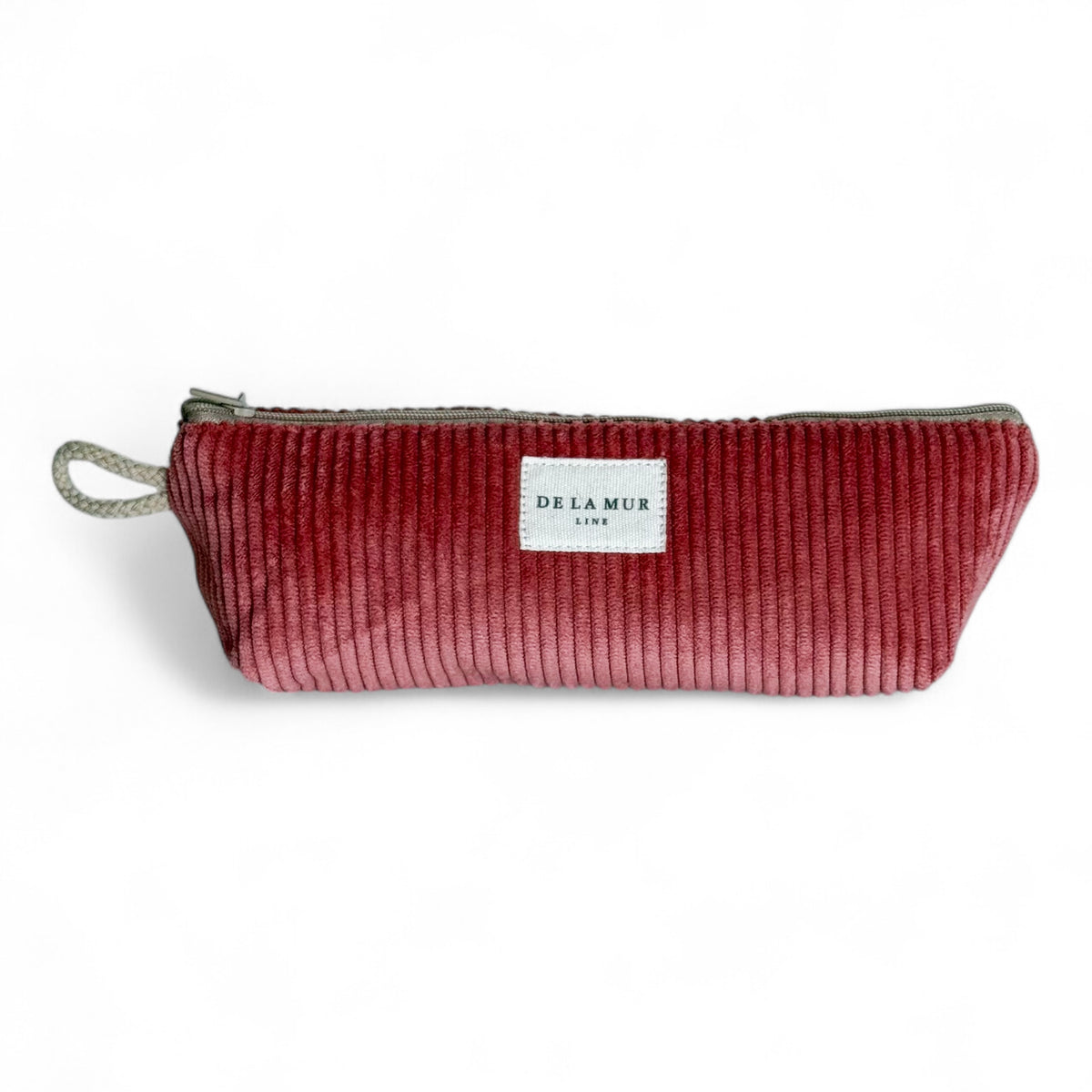 Corduroy Pencil Case – Coral Pink (Coral)