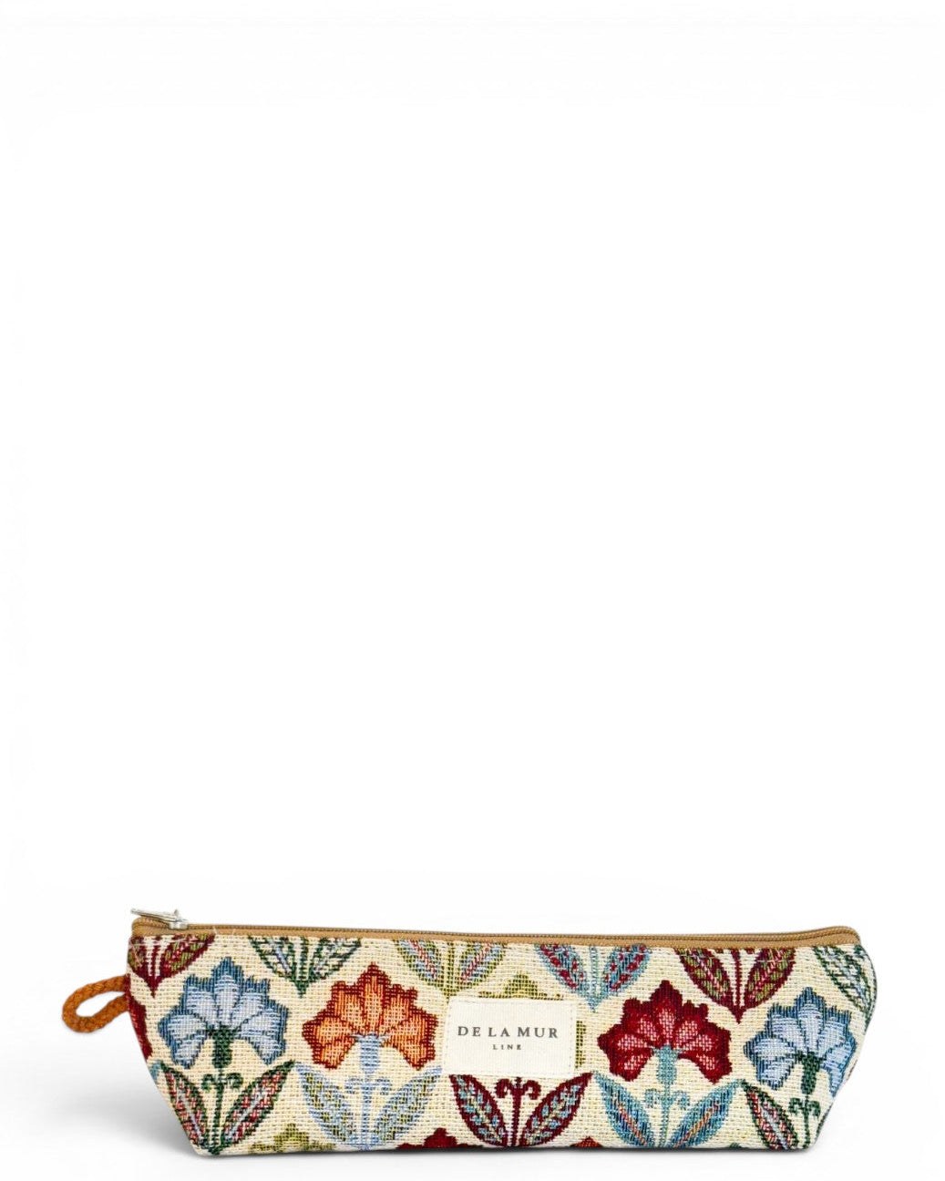DE LA MUR Flora floral jacquard pencil case, multicolor, front view