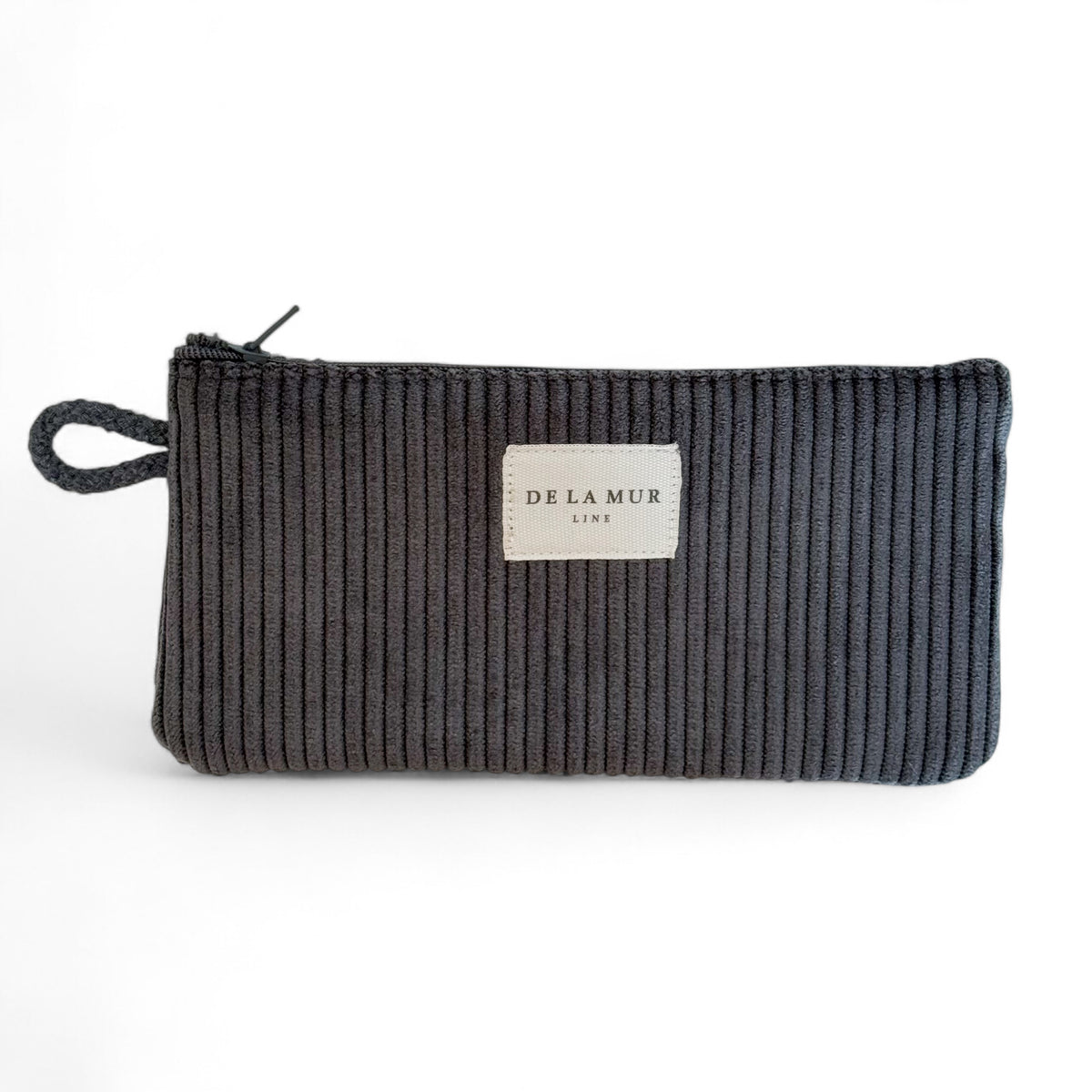 Corduroy Eyewear Case – Charcoal Gray (Boni)