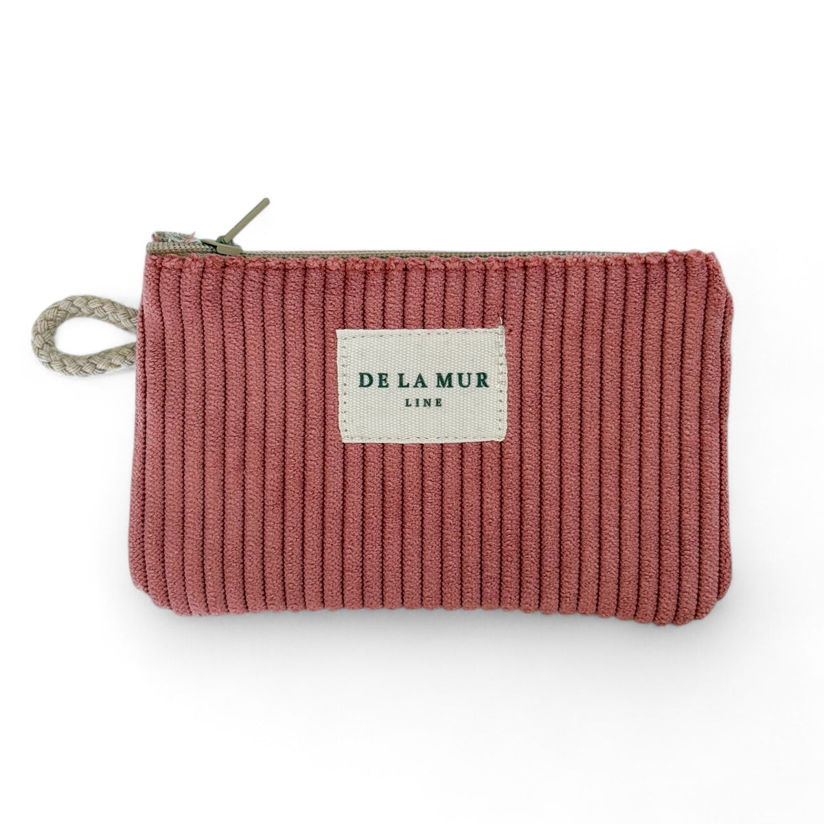 Corduroy Coin Purse – Coral Pink (Coral)
