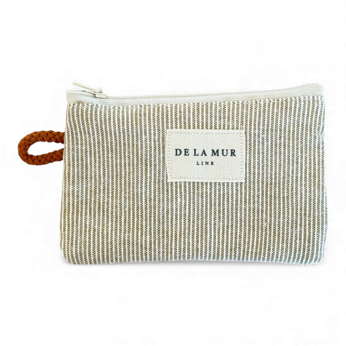 Striped Coin Purse – Terracotta & Mustard (Foz)