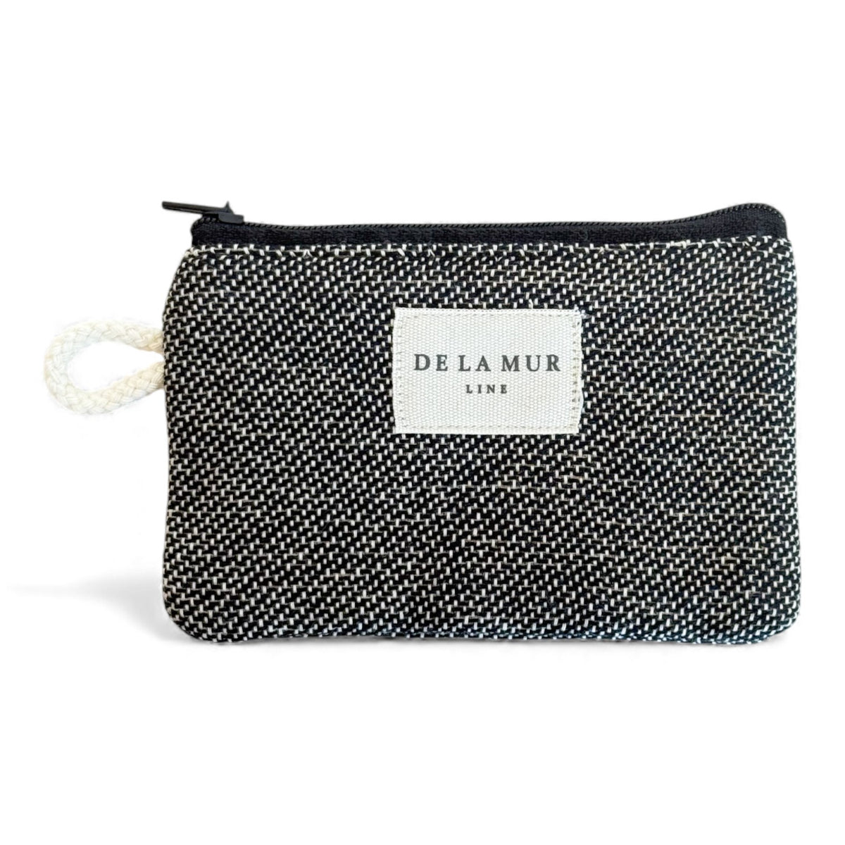 Jacquard Coin Purse – Natural & Black (Sinay)