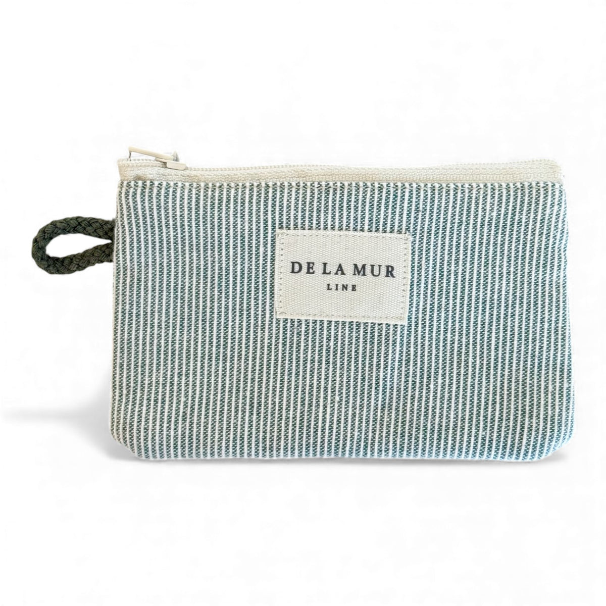 Striped Coin Purse – Green & Light Green (Teo)