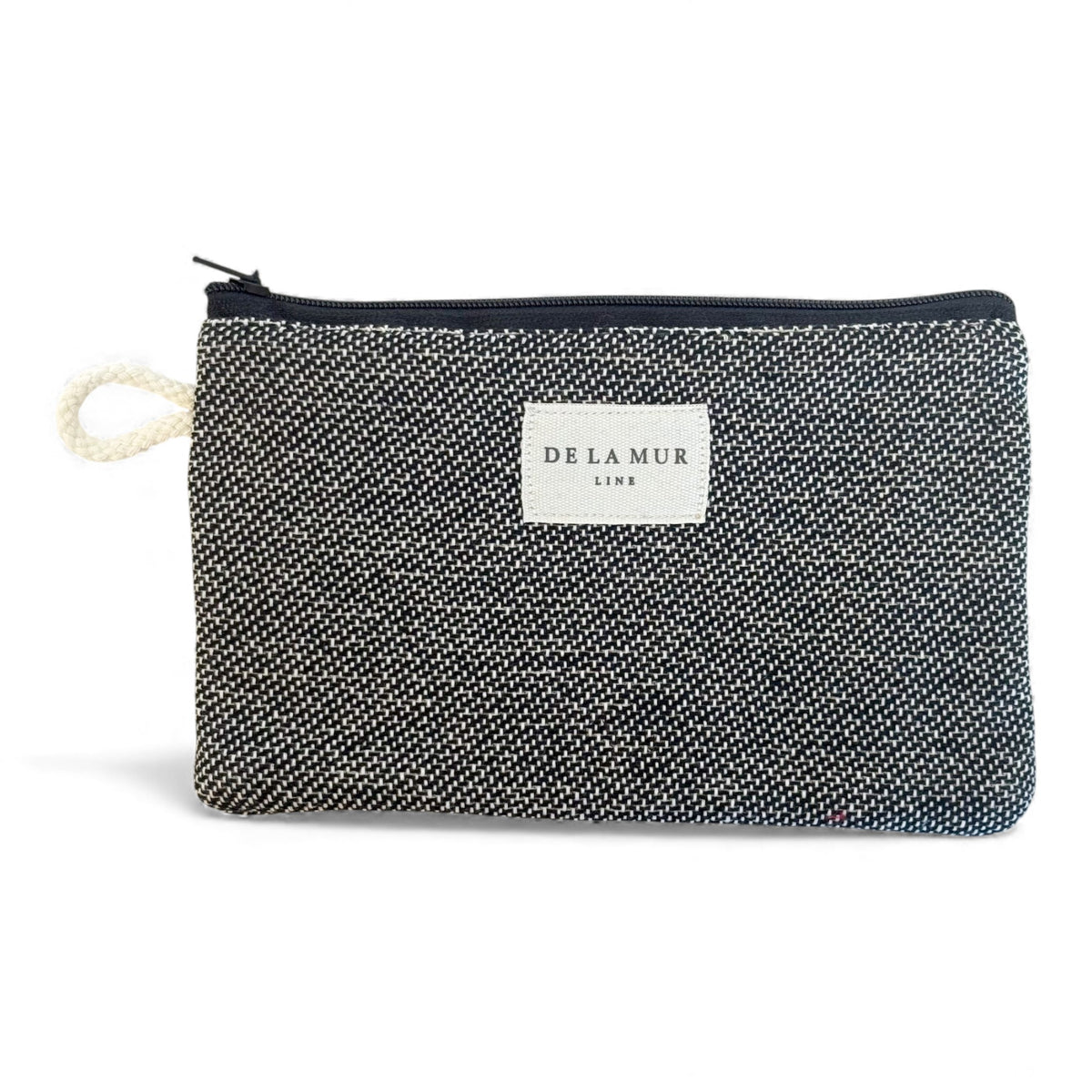 Jacquard Small Makeup Bag / Coin Purse – Natural & Black (Sinay)