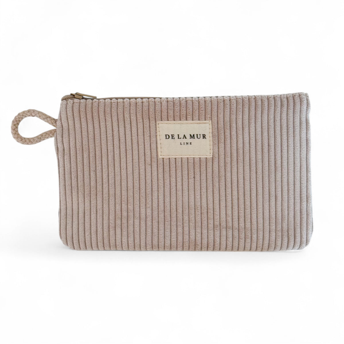 Corduroy Small Makeup Bag / Coin Purse – Taupe (Tofe)