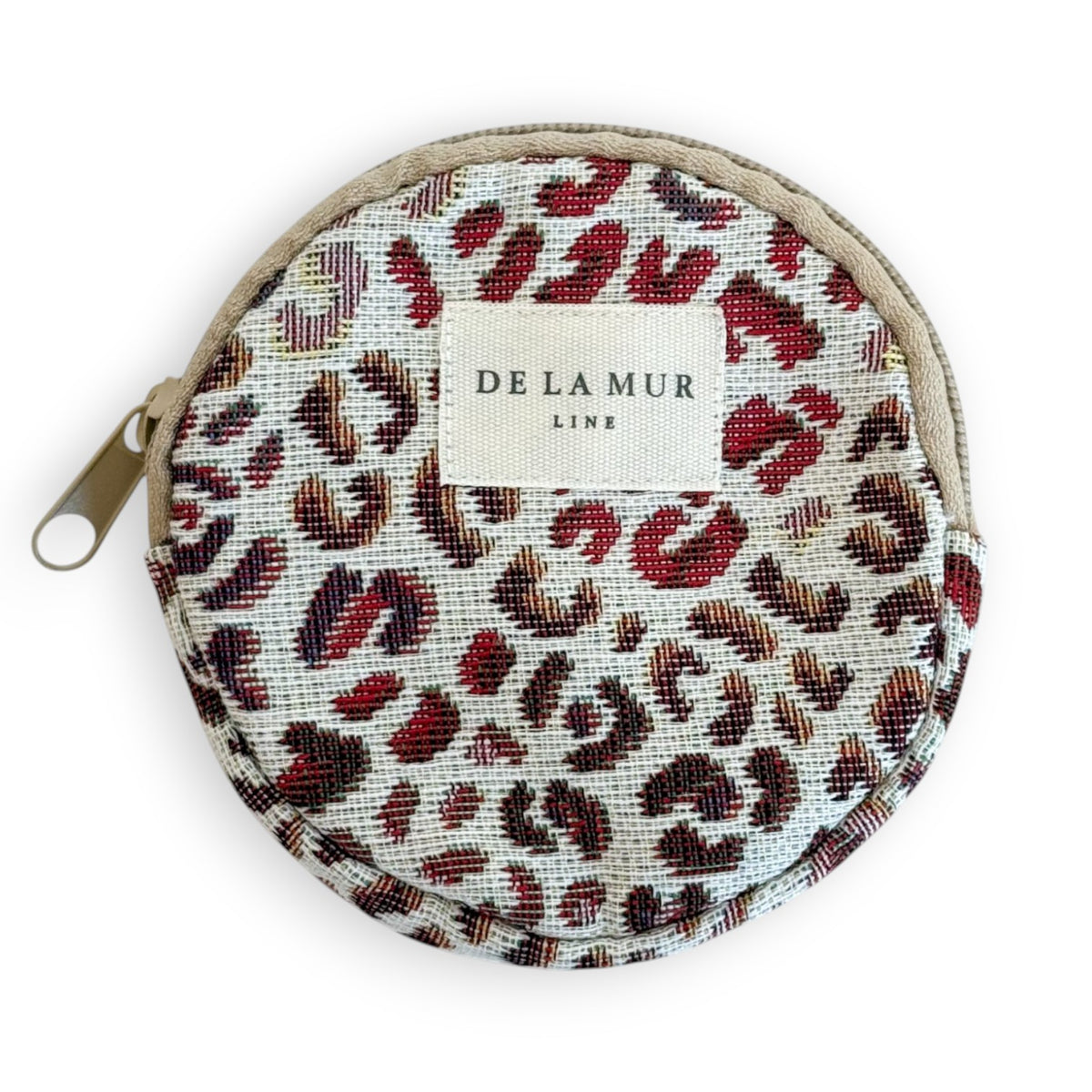Jacquard Round Coin Purse – Leopard Print (Talco)