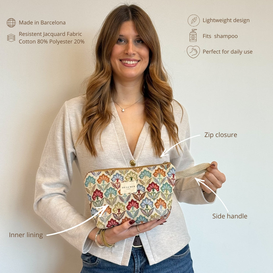 Large Makeup Bag Flora