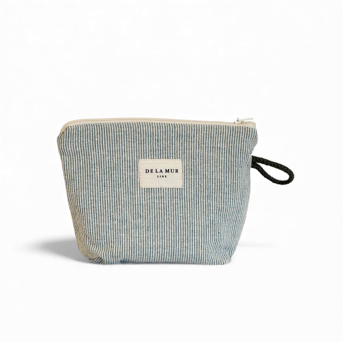 Striped Small Makeup Bag – Green & Light Green (Teo)