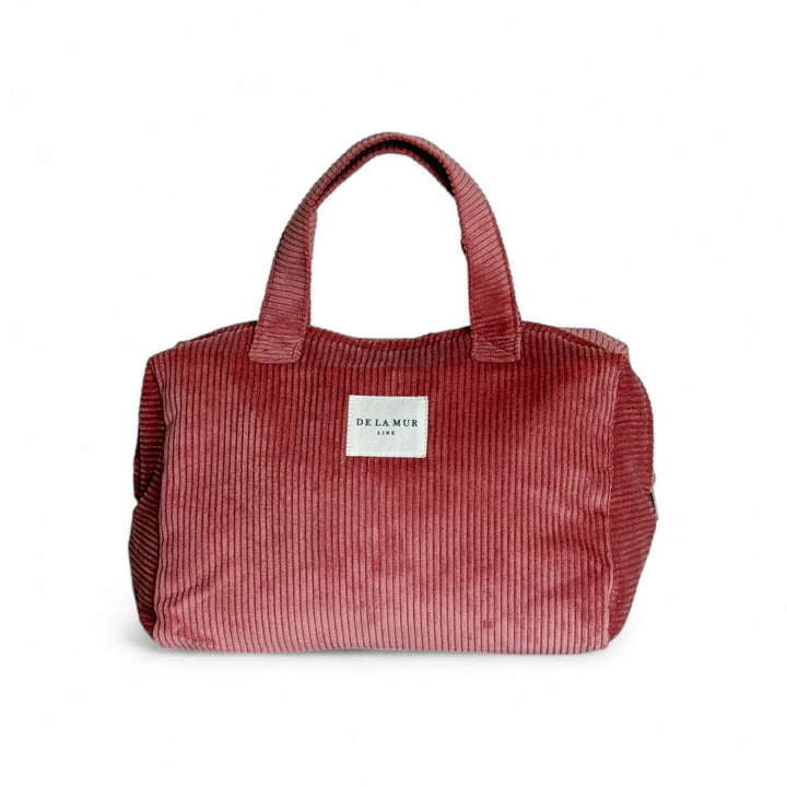 Trousse de toilette extra large avec poignées corail