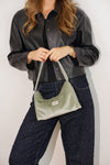 Velvet Small Evening Bag – Sage Green (Menta)