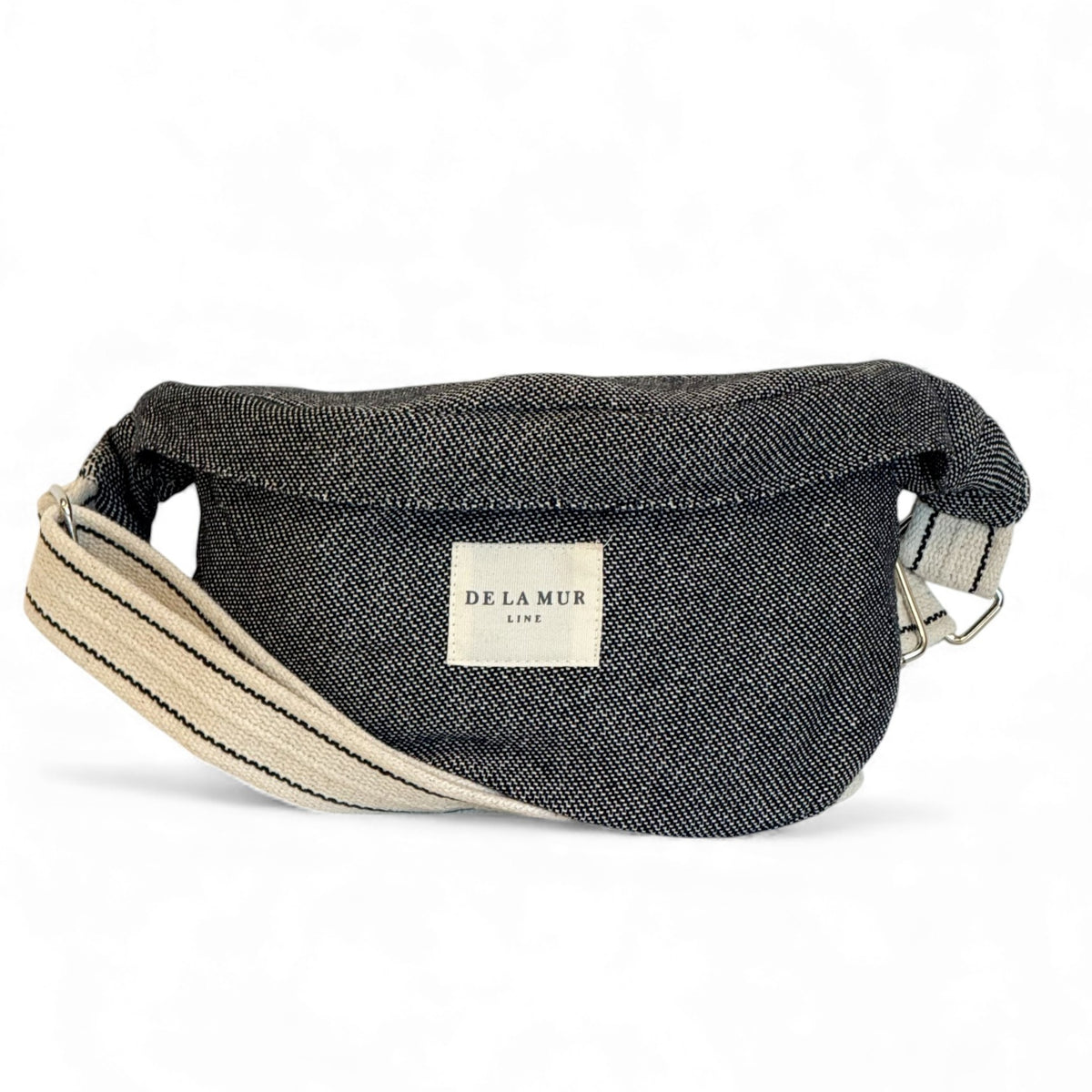 Herringbone Jacquard Fanny Pack – Off-White & White (Sinay)