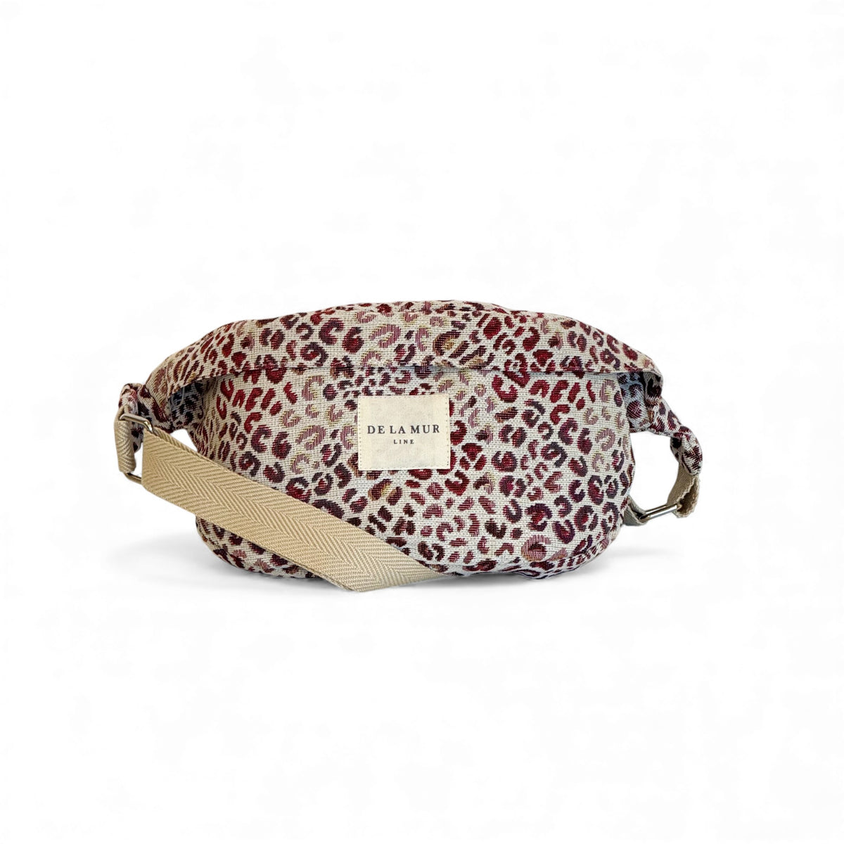 Herringbone Jacquard Fanny Pack – Leopard Print (Talco)