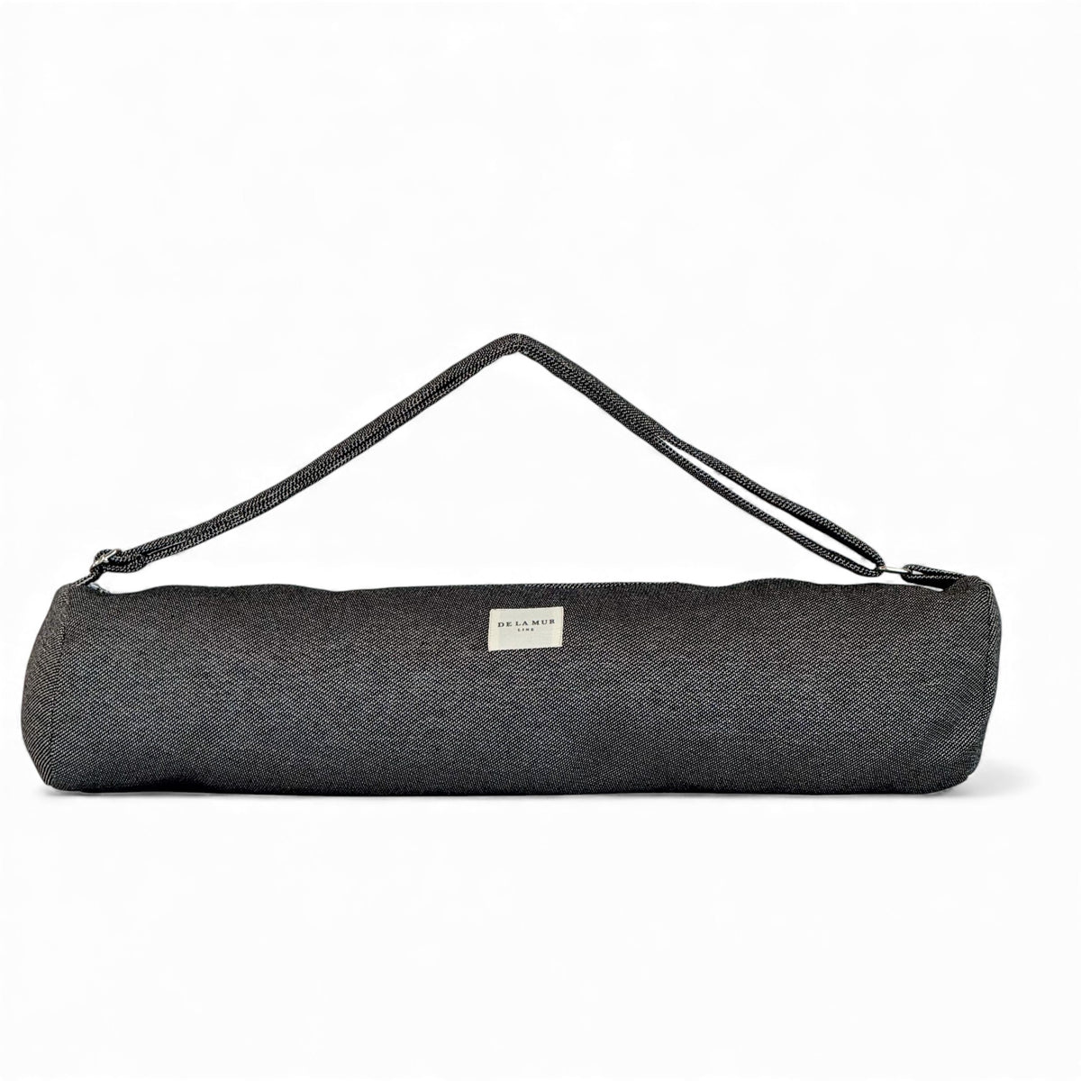 Geometric Jacquard Yoga Mat Bag – Navy & Cream (Sinay)